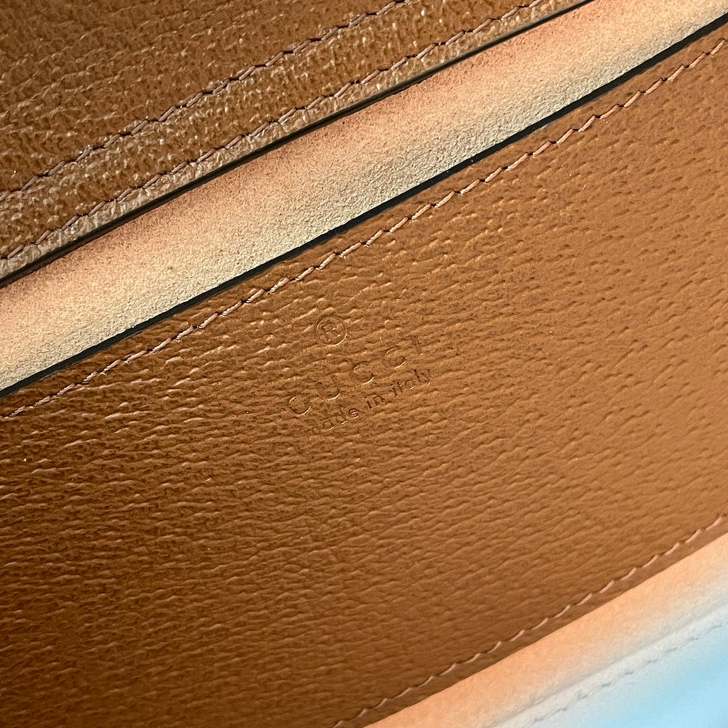 ダイアナ ミディアム トートバッグ 27インチ ブラウン カーフスキン バンブーハンドル