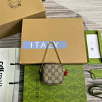 GGスーパーミニ 3ボックスバッグ（ベージュキャンバス）