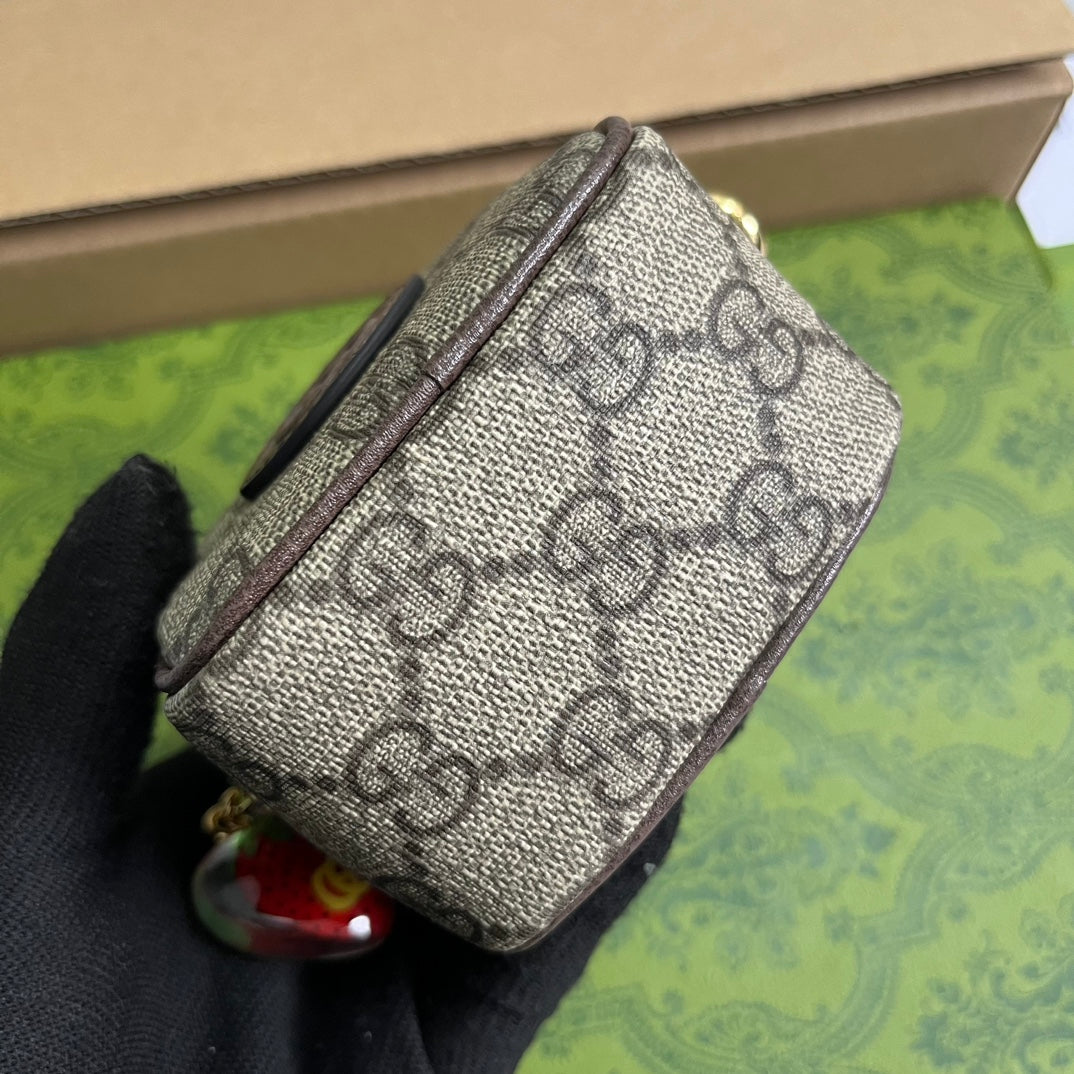 GGスーパーミニ 3ボックスバッグ（ベージュキャンバス）