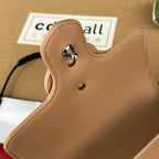 マーモント キルティング ショルダーバッグ 18インチ サイダーブラウン カーフスキン