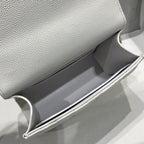 23P フラップバッグ 15cm ホワイトキャビア ゴールド金具