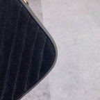 ルー カメラバッグ 23 ブラック スエード＆カーフスキントリム