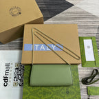 ブロンディ ショルダーバッグ 21 グリーン カーフスキン ゴールド金具