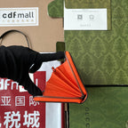 フルジップウォレット 19 オレンジエンボスカーフスキン