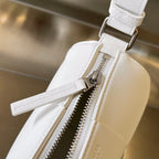 SMALL CYLINDER CASSETTE 21 IN WHITE CALFSKIN