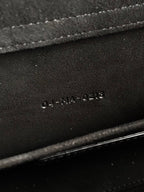 MEDIUM D-JOY 26 BAG IN BLACK WHITE CALFSKIN