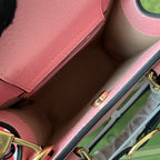 ダイアナ トートバッグ 19 ピンク ラムスキン バンブーハンドル