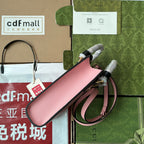 ダイアナ トートバッグ 19 ピンク ラムスキン バンブーハンドル