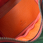 SHOULDER BAG 25 IN ORANGE CALFSKIN GOLD HARDWARE