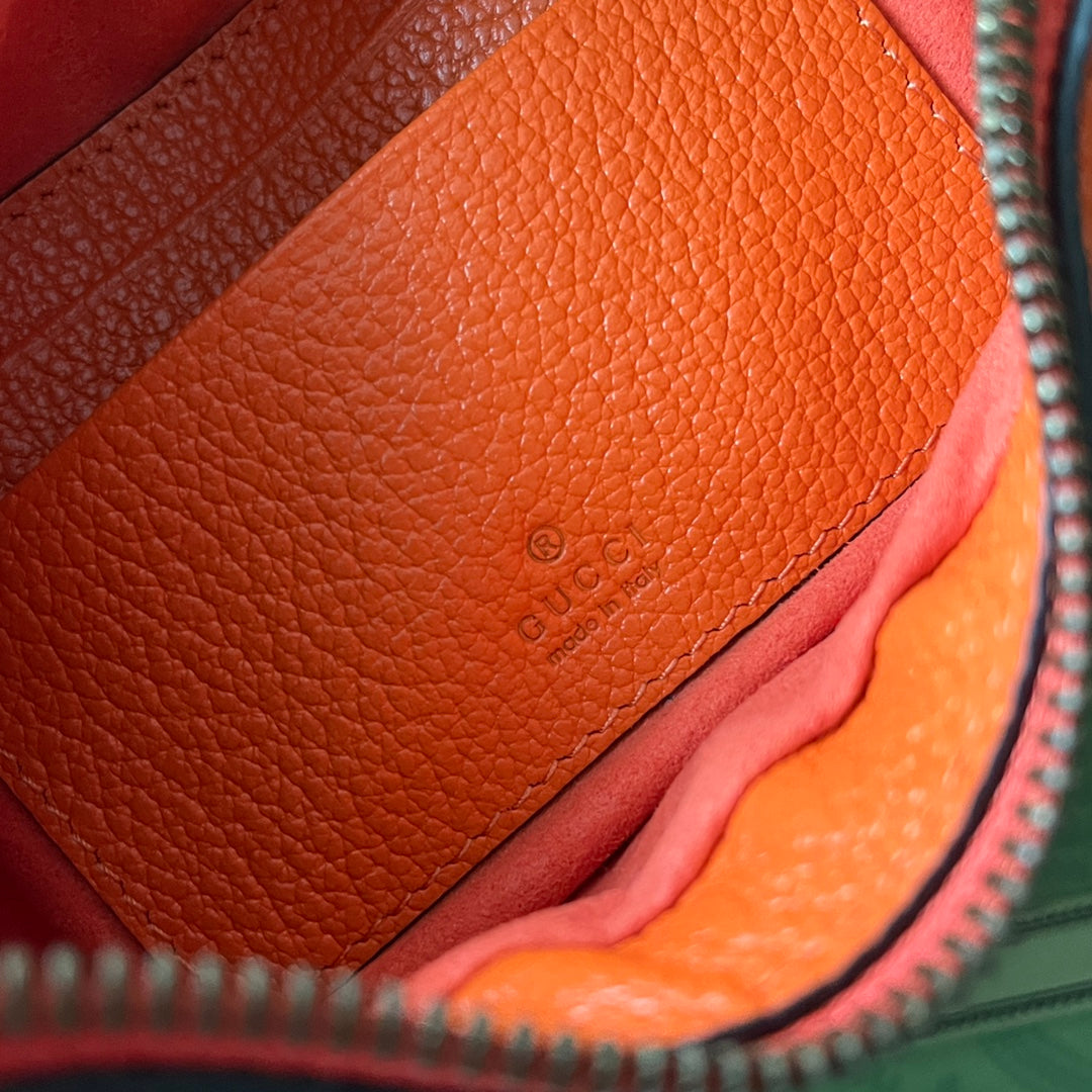 ショルダーバッグ 25 オレンジカーフスキン ゴールド金具