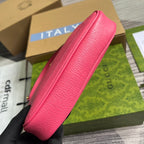 APHRODITE MINI 21 SHOULDER BAG IN BRIGHT PINK CALFSKIN