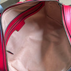 GG MARMONT MATELASSE 27 HANDBAG CHERRY RED CALFSKIN