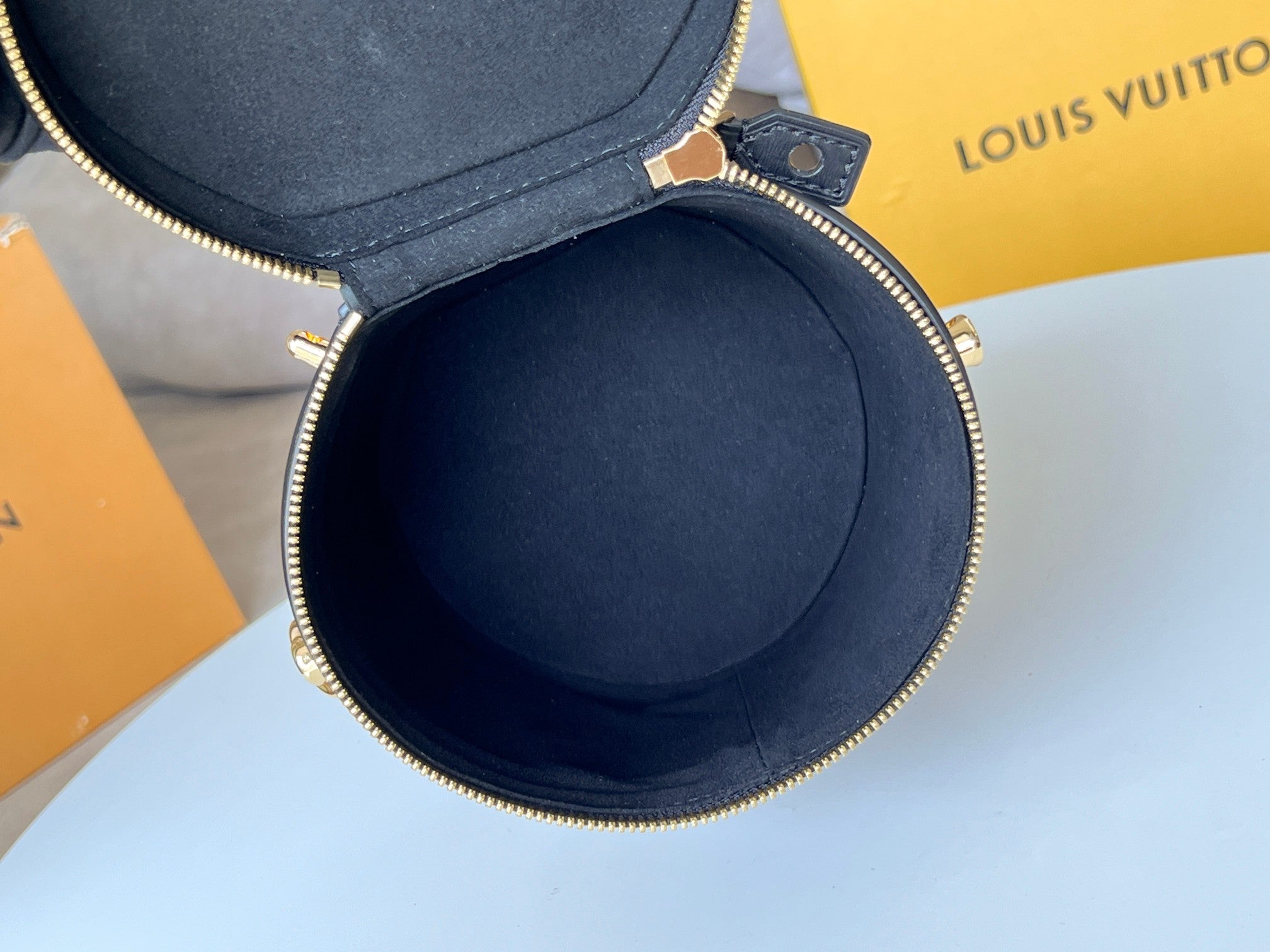 LV 25S プチ ノエ 16インチ ブラウン モノグラム コーティングキャンバス レザートリム ブラック