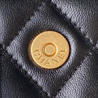 CC MINI 17 BAG IN BLACK CALFSKIN GOLD HARDWARE