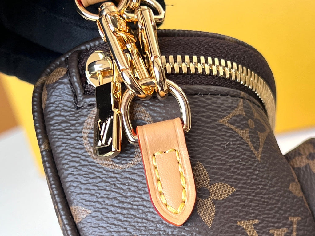 LV 25S MINI BUMBAG 17 IN BROWN MONOGRAM CALFSKIN GOLD HARDWARE