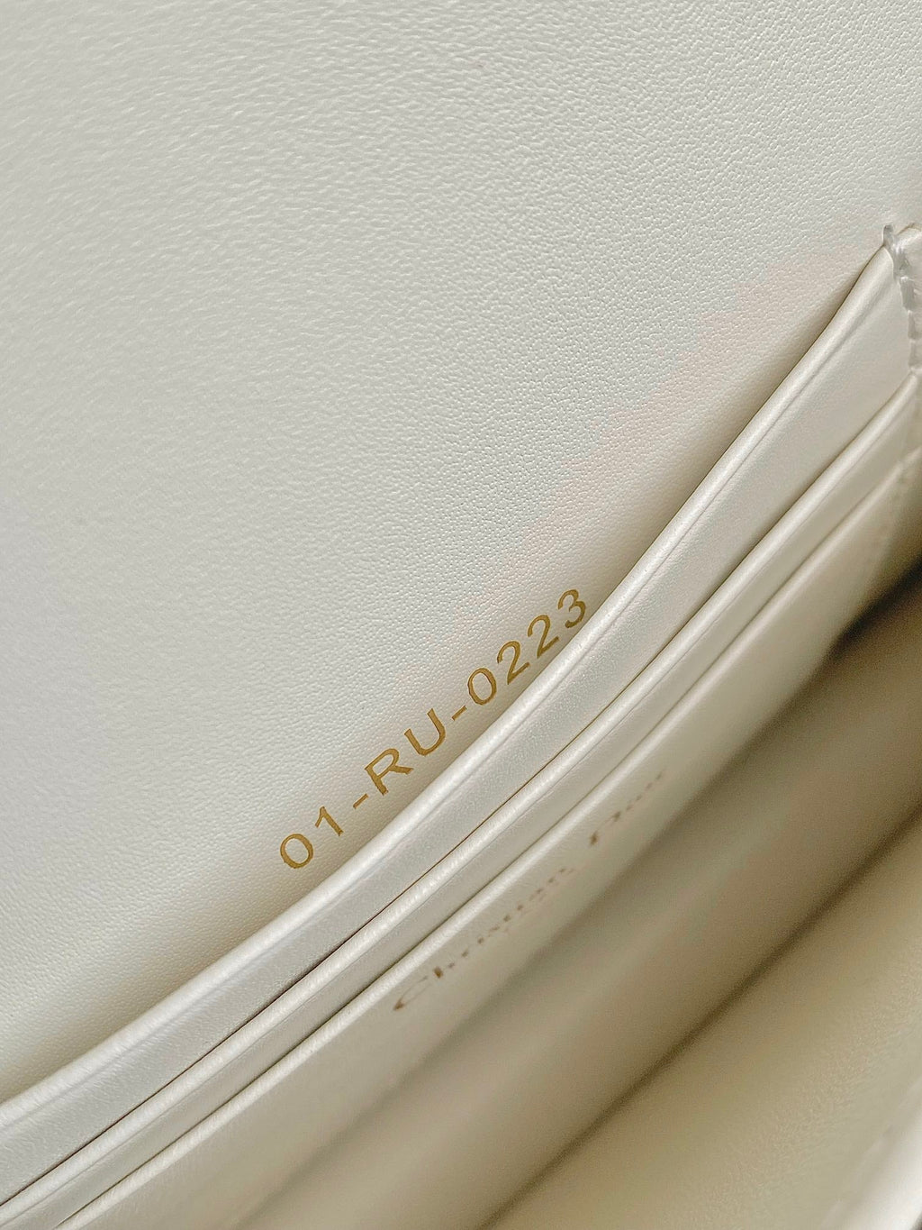 ミニチェーンバッグ 17 ホワイトカーフスキン