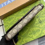 ブロンディ ショルダーバッグ 21 ベージュモノグラムキャンバスとダークブラウンカーフスキントリム、ゴールド金具