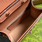 GGオフィディア ミニ 17 ハンドバッグ（ライトピンク キャンバス）