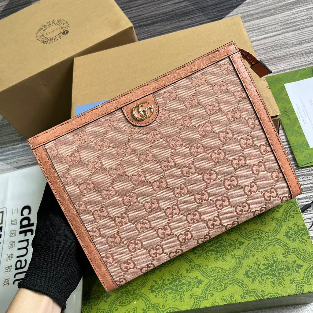 オフィディア GG 27 バッグ（ライトピンク キャンバス＆カーフスキン）