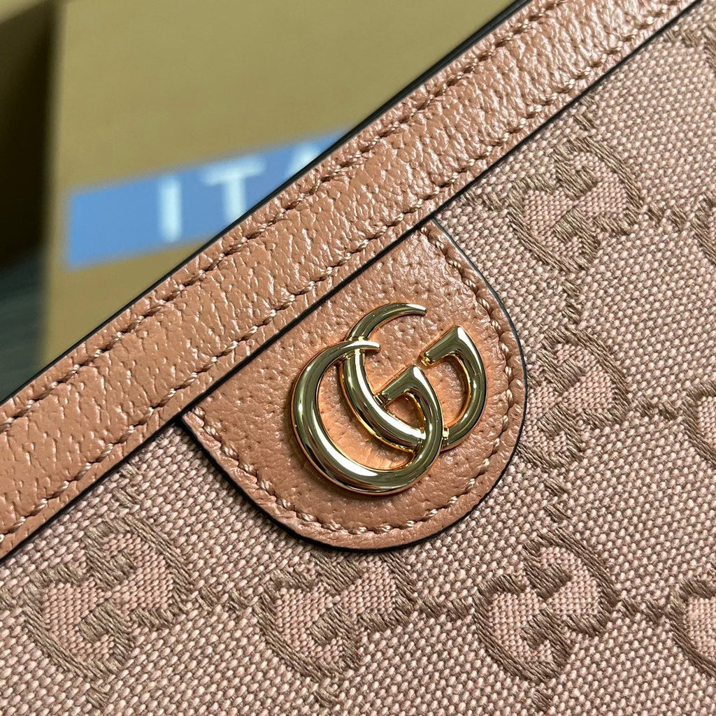 オフィディア GG 27 バッグ（ライトピンク キャンバス＆カーフスキン）