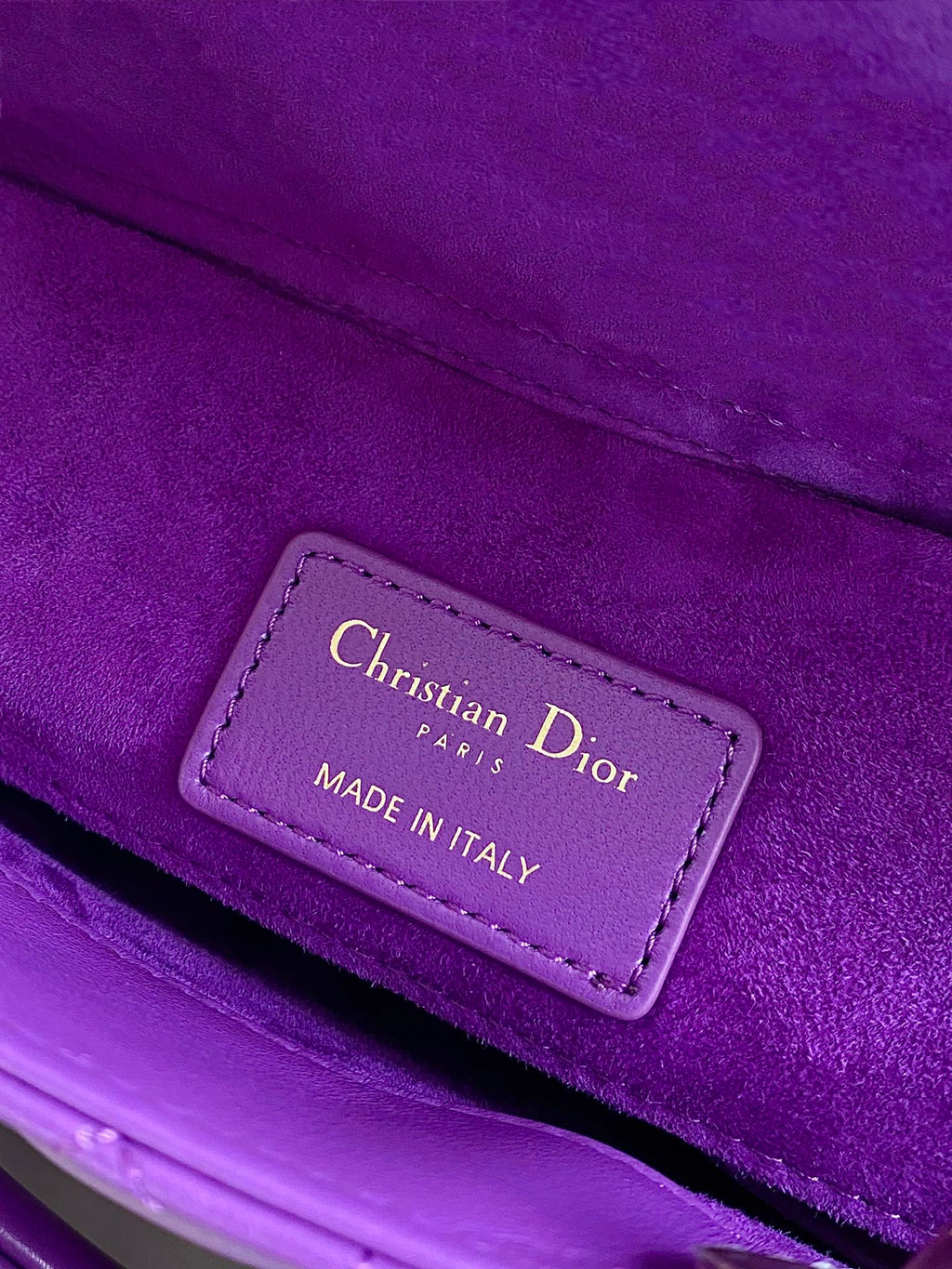 D-JOY BAG 22 IN VIOLET PURPLE LAMBSKIN