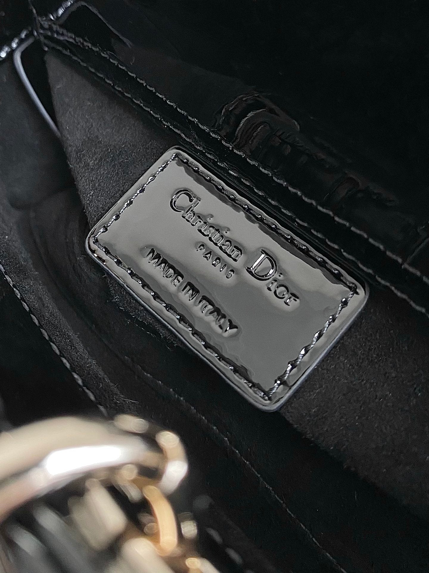 ミニ D-JOY バッグ 17 ブラック ラムスキン