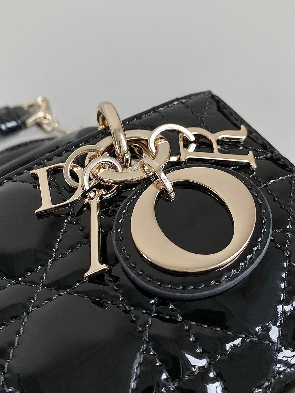 ミニ D-JOY バッグ 17 ブラック ラムスキン