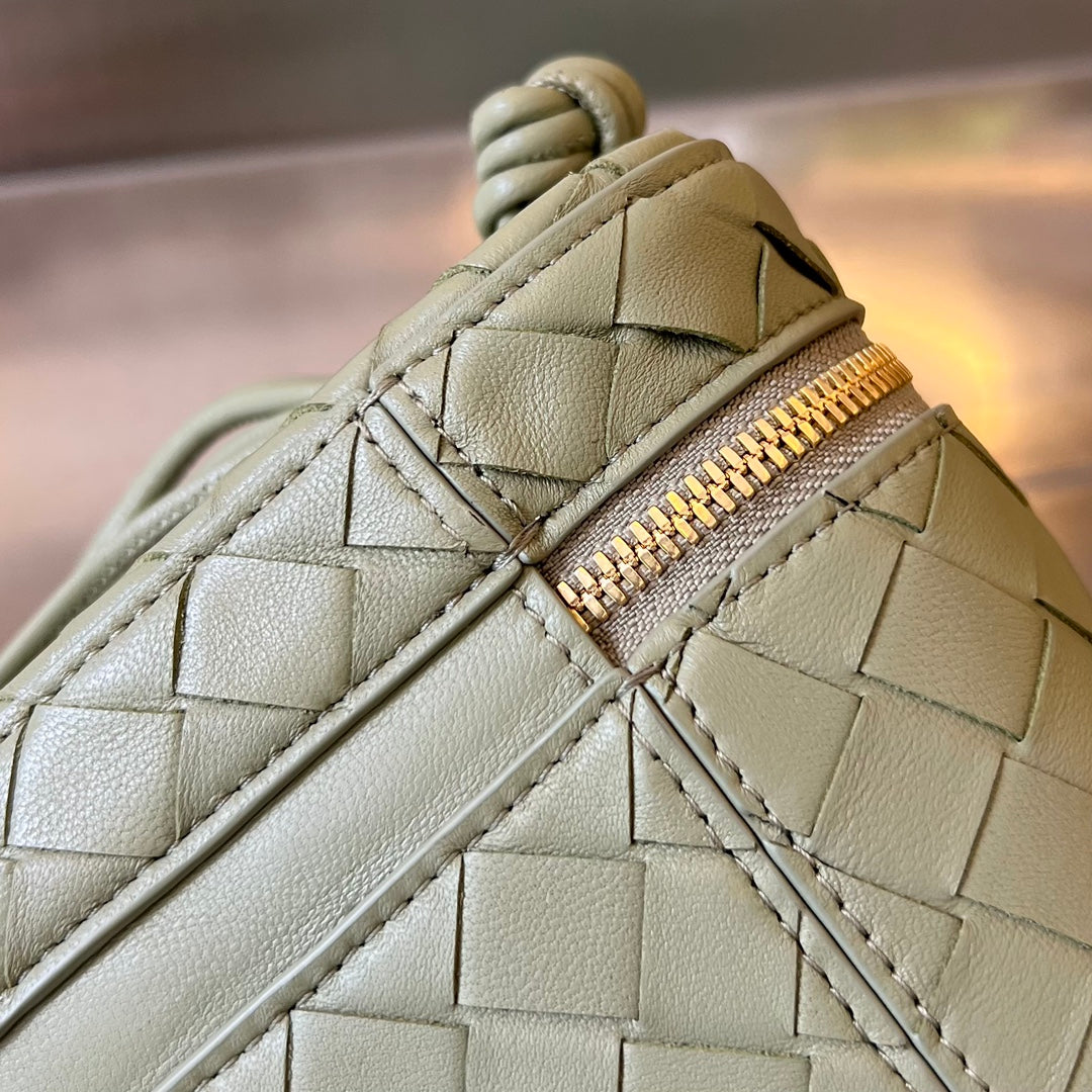 ミニバニティケース 18インチ オリーブグリーン ラムスキン