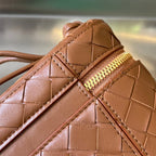 ミニバニティケース 18インチ シナモンブラウン ラムスキン