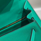KELLY 28CM IN VERT VERTIGO EPSOM CALFSKIN GOLD HARDWARE