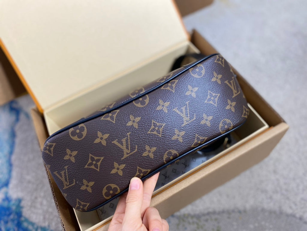 ブローニュ 29 ブラウン モノグラム キャンバス ゴールド金具