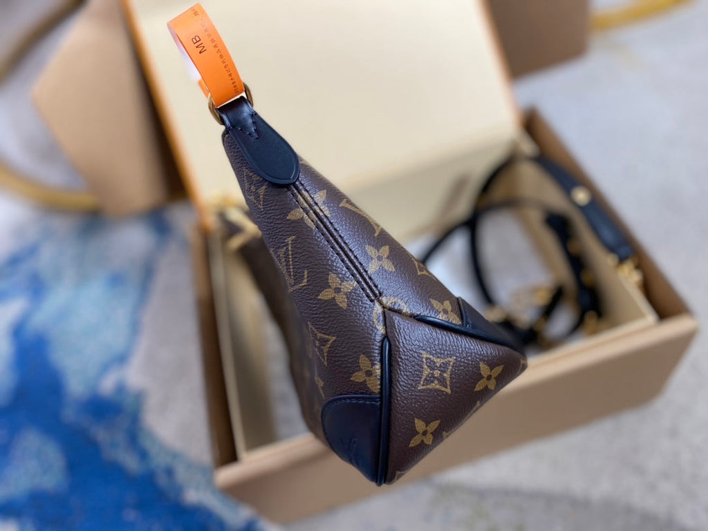 ブローニュ 29 ブラウン モノグラム キャンバス ゴールド金具