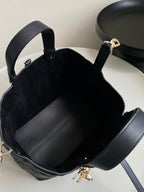 TOUJOURS 28 バッグ ブラック ラムスキン