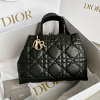 TOUJOURS 28 バッグ ブラック ラムスキン