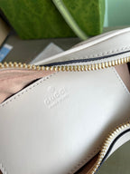 マーモント ハートバッグ 20インチ ホワイトカーフスキン ゴールド金具