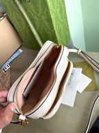 マーモント ハートバッグ 20インチ ホワイトカーフスキン ゴールド金具