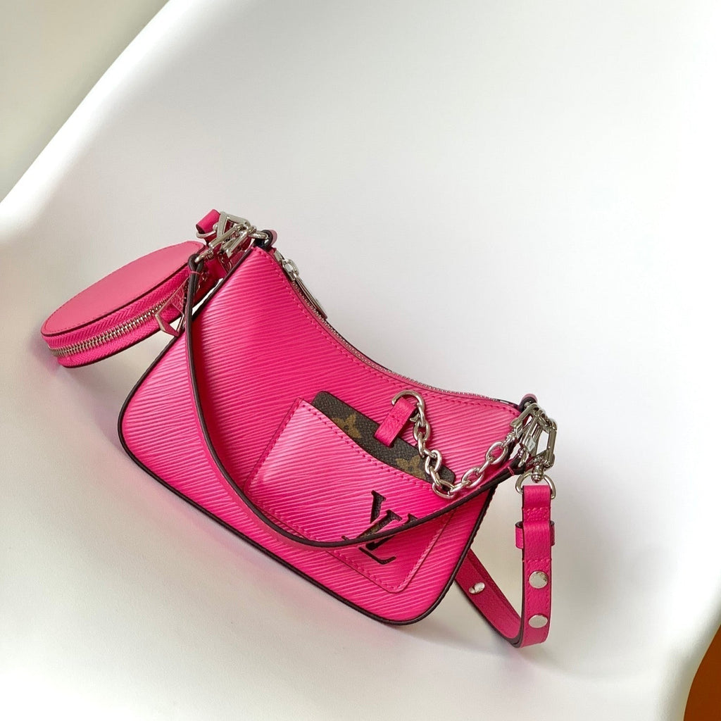 マレリーニ 19 ダークピンク エピ グレインレザー