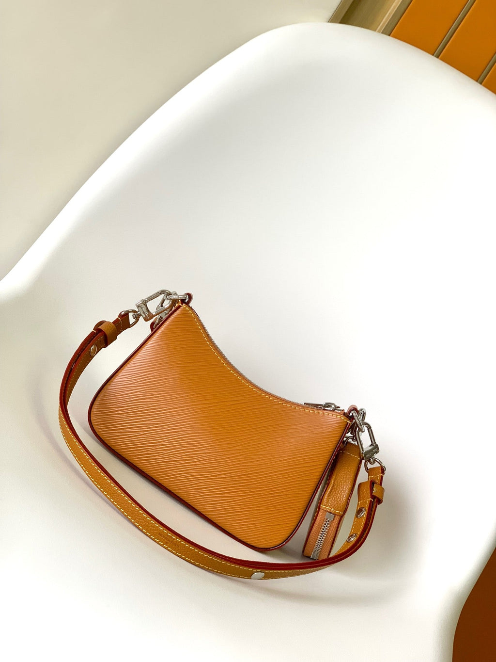 マレリーニ 19 ブラウン エピ グレインレザー