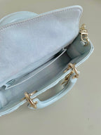 D-JOY BAG 22 IN LIGHT BLUE LAMBSKIN