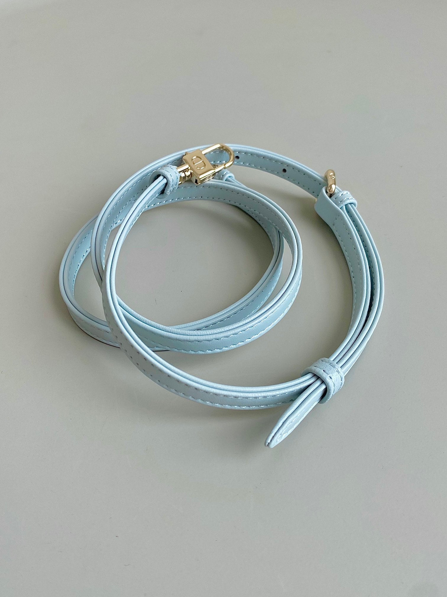 ミニD-JOYバッグ 17インチ ライトブルー ラムスキン