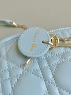 ミニD-JOYバッグ 17インチ ライトブルー ラムスキン