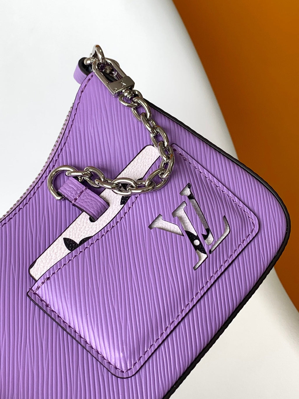 マレリーニ 19 パープル エピ グレインレザー