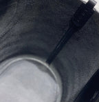 HERMES 25S IN THE LOOP 18 IN BLACK CALFSKIN SILVER HARDWARE