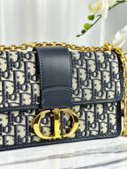 モンテーニュ 25 バッグ（ブルー オブリーク ジャカード）