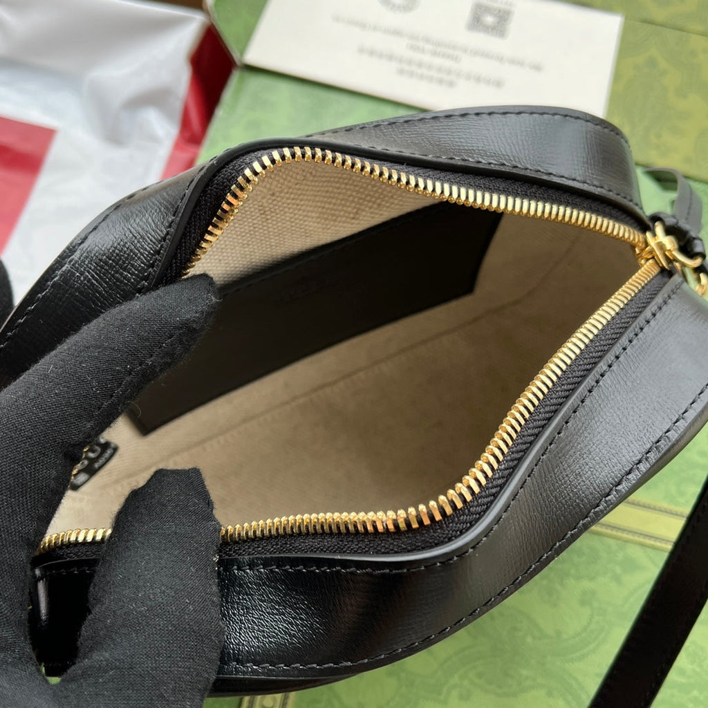 ホースビット 1955 スモール カメラバッグ 20 ブラック カーフスキン