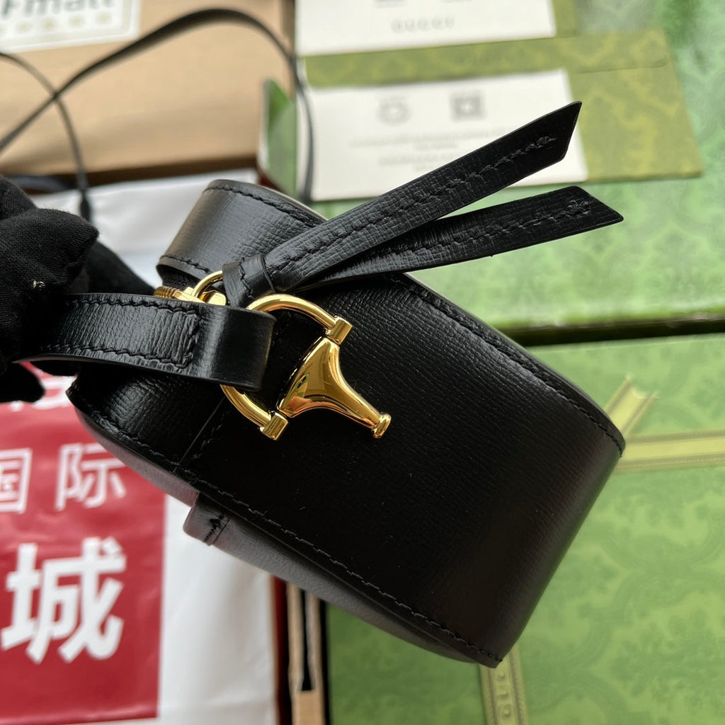 ホースビット 1955 スモール カメラバッグ 20 ブラック カーフスキン