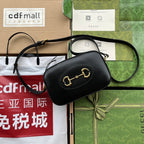 ホースビット 1955 スモール カメラバッグ 20 ブラック カーフスキン