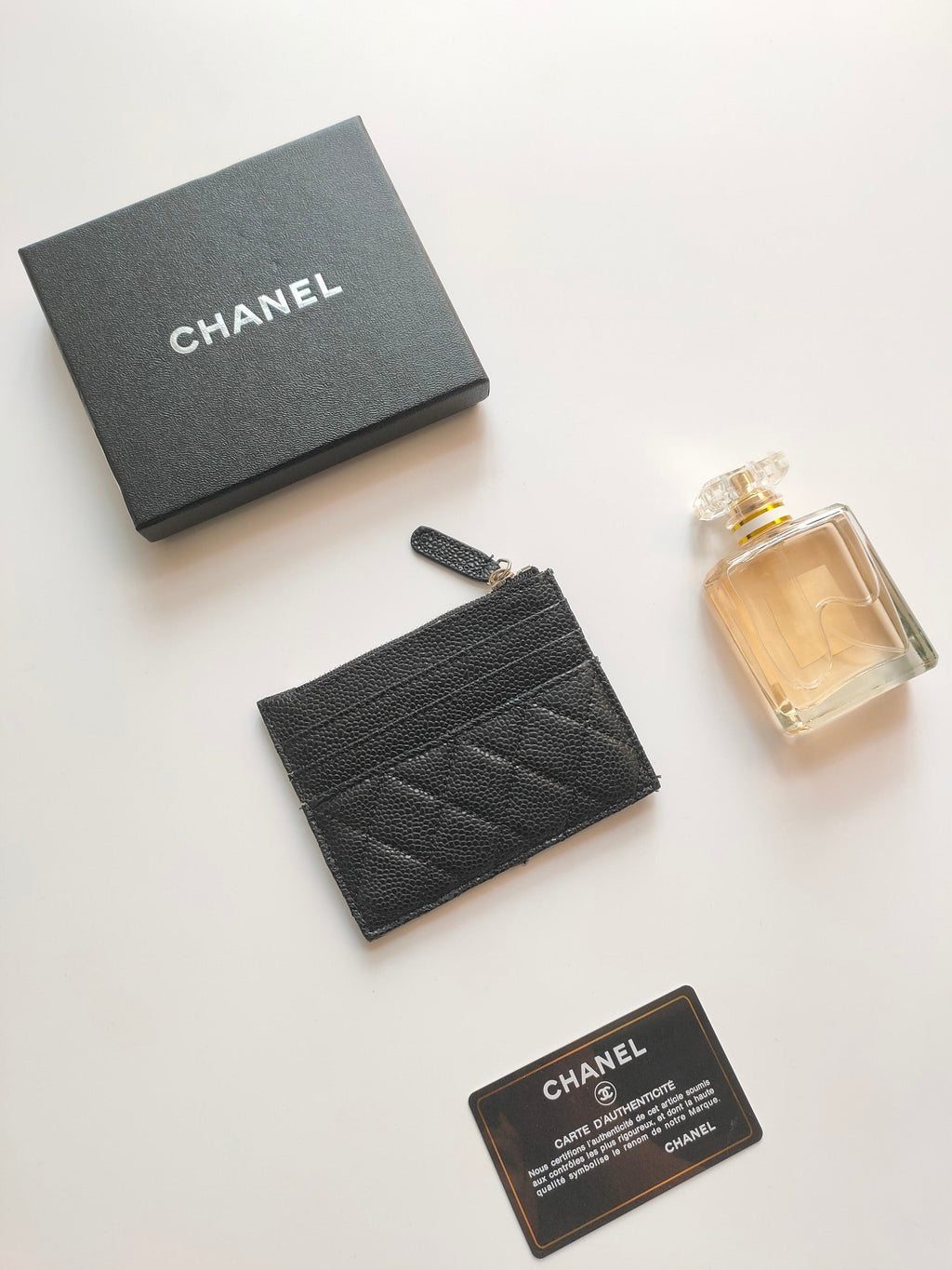 CC ジップカードホルダー 11.5 ブラック グレインカーフスキン ゴールドアイコン