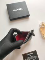 CC ジップカードホルダー 11.5 ブラック グレインカーフスキン ゴールドアイコン