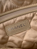 CC ミディアム 37 ハンドバッグ（ホワイトシャイニーカーフスキン、シルバー金具）